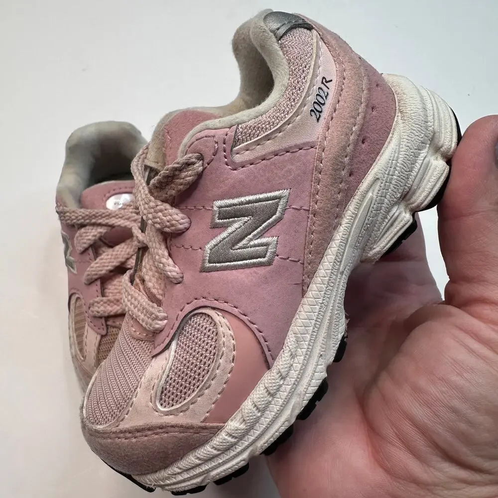 New Balance 2002R Pink Sand Suede Sneakers